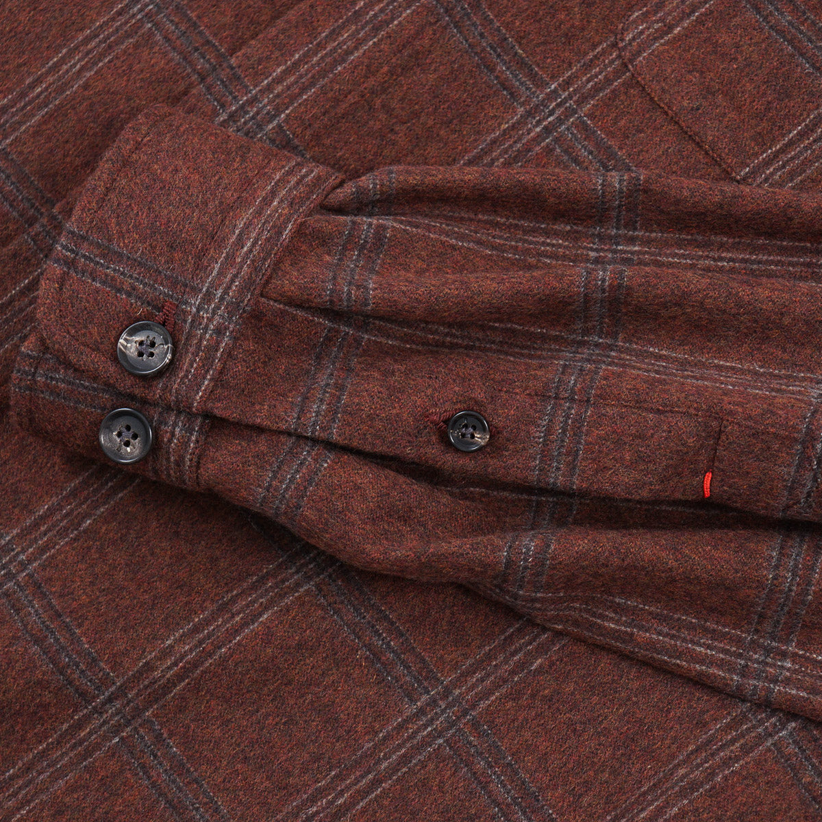 Isaia Flannel Wool-Cashmere Overshirt