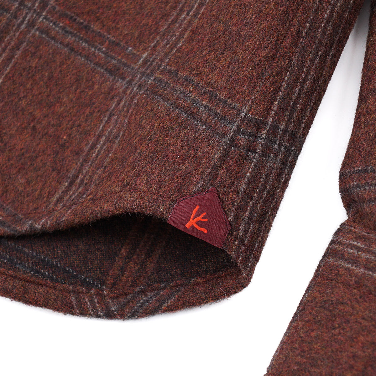 Isaia Flannel Wool-Cashmere Overshirt