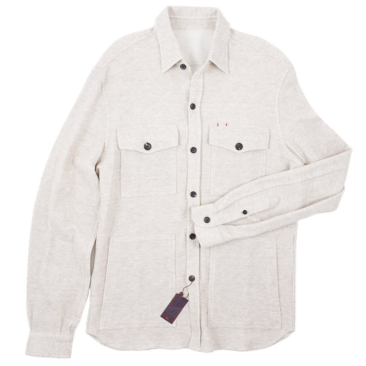 Isaia Jersey Cotton-Linen Shirt-Jacket - Top Shelf Apparel