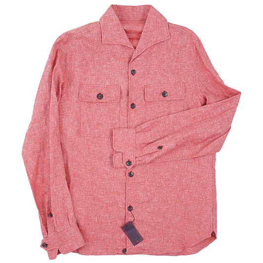 Isaia Lightweight Linen-Wool Overshirt - Top Shelf Apparel