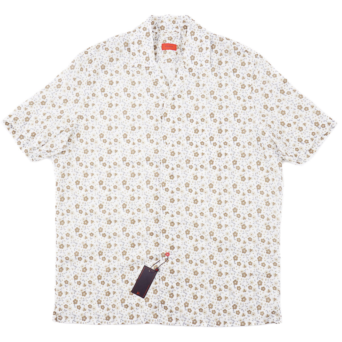 Isaia Lightweight Shirt with Camp Collar