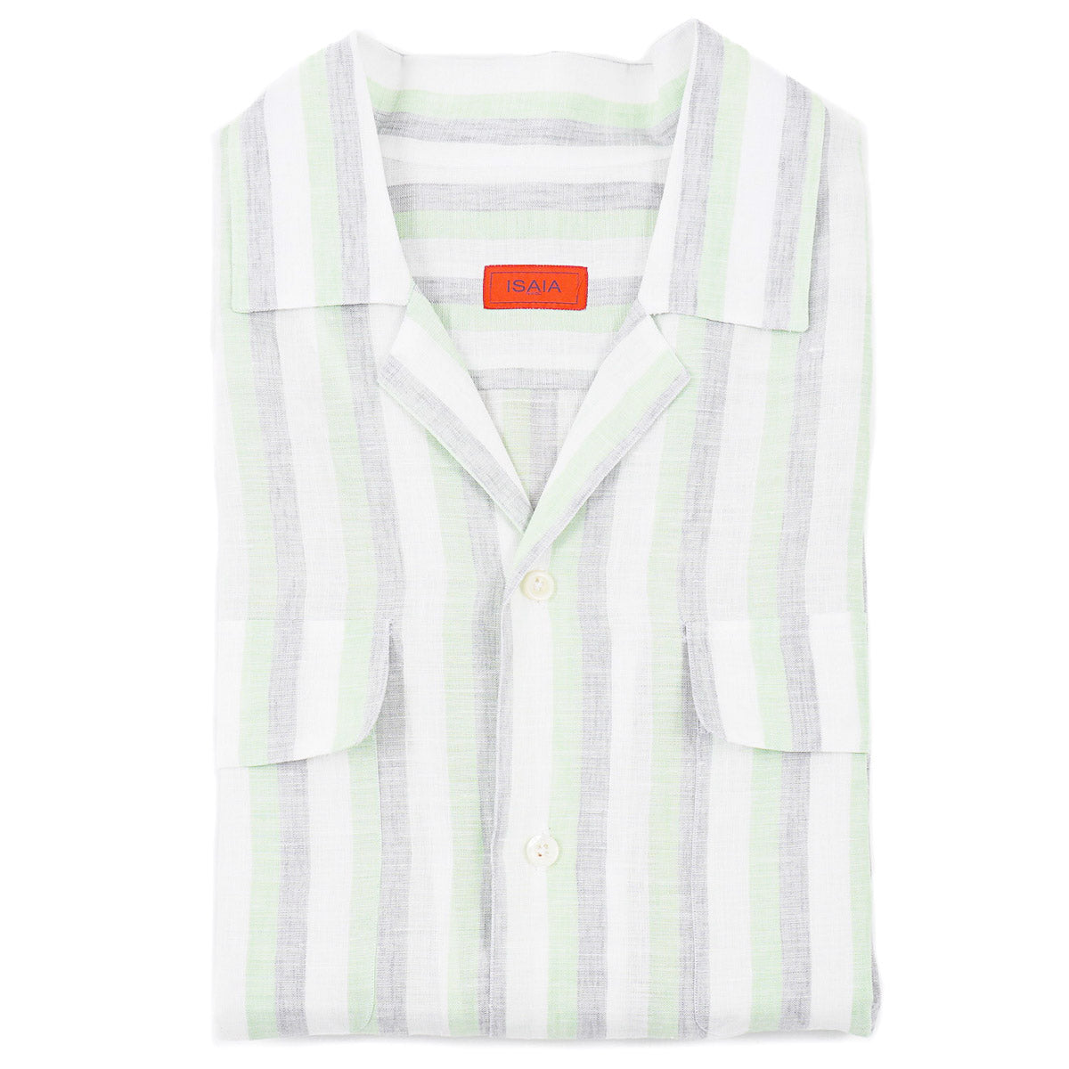 Isaia Relaxed Fit Linen Shirt
