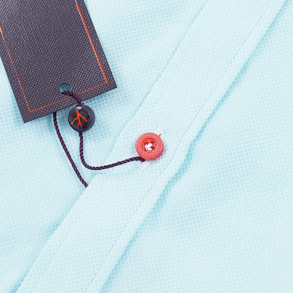 Isaia Short Sleeve Cotton Sport Shirt