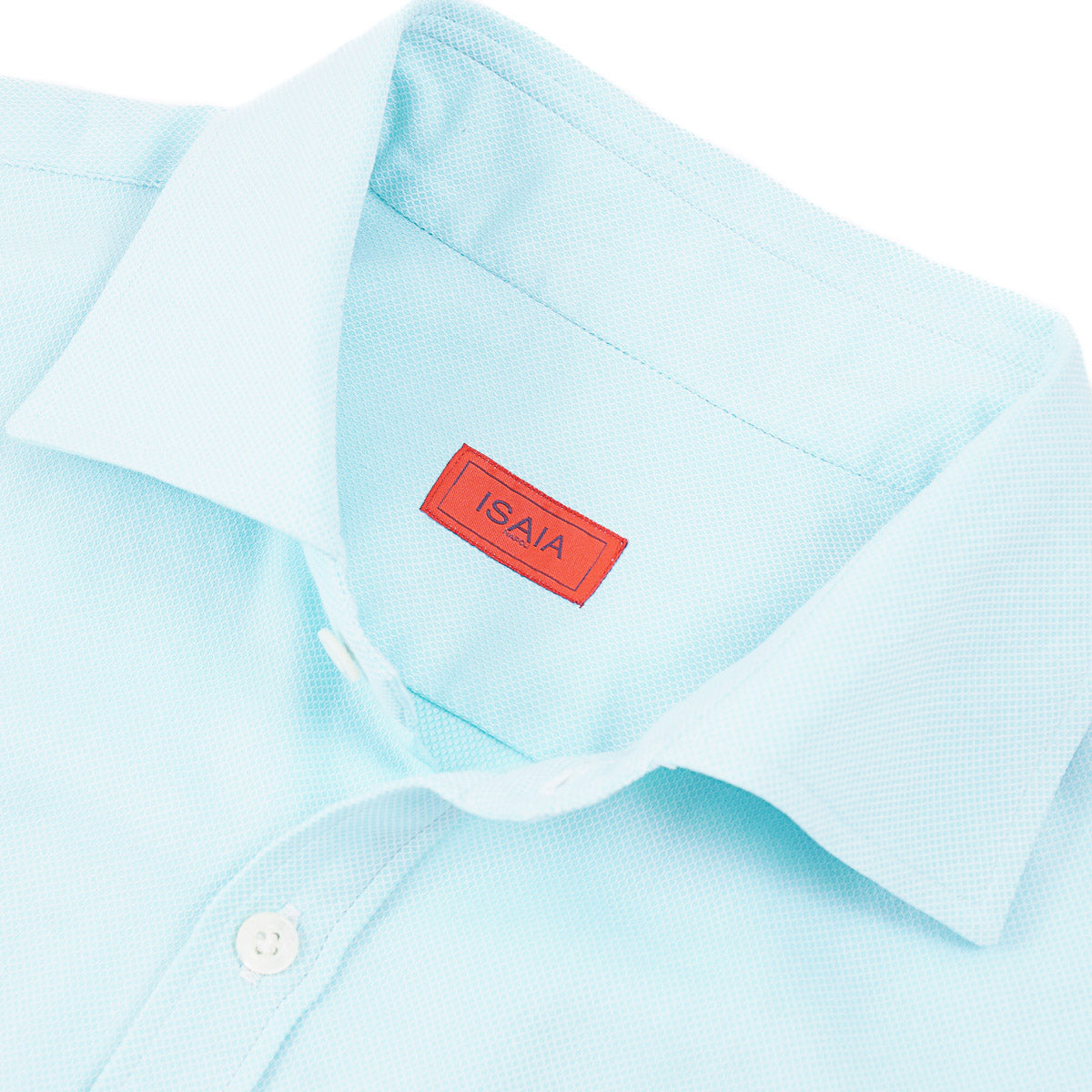 Isaia Short Sleeve Cotton Sport Shirt