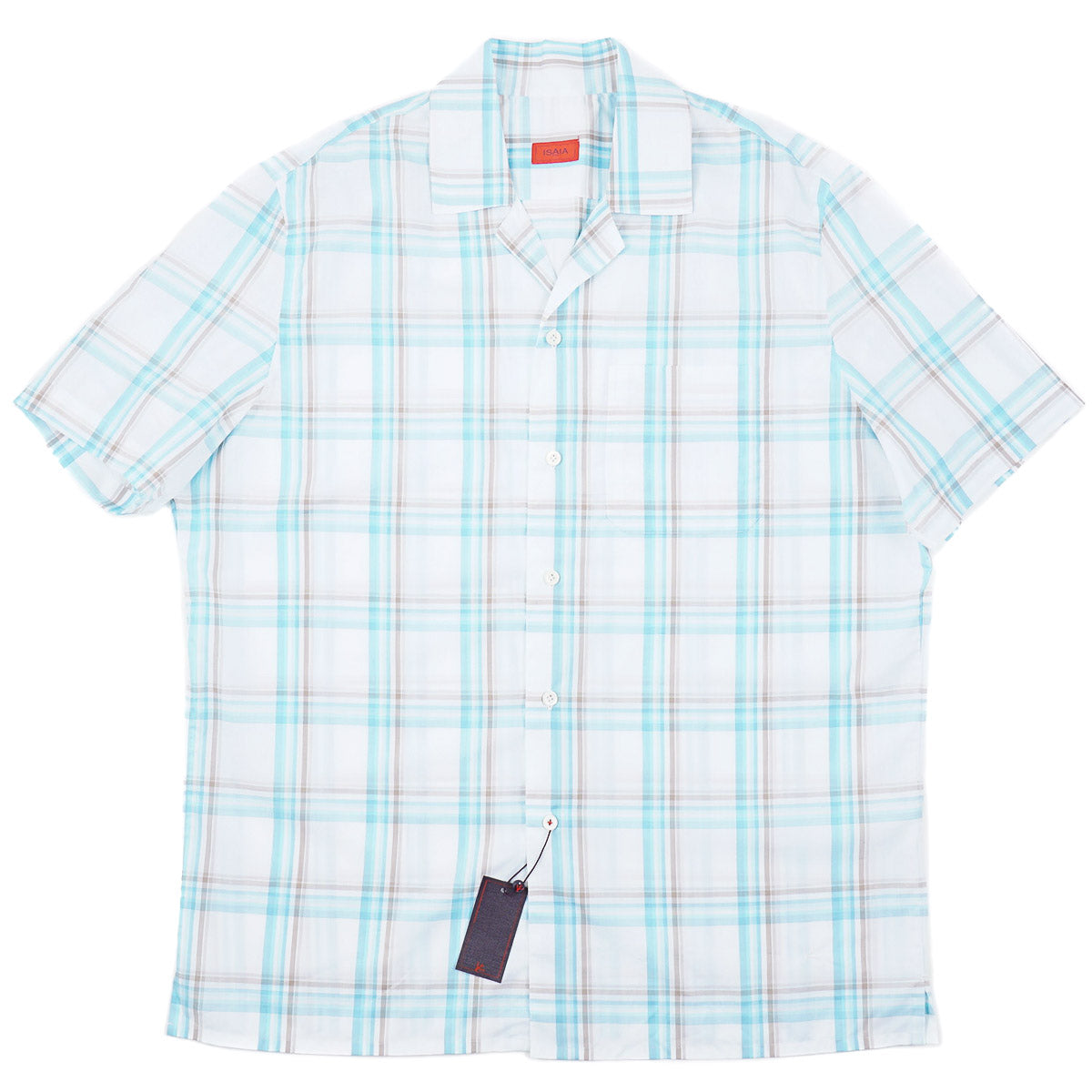 Isaia Lightweight Shirt with Camp Collar