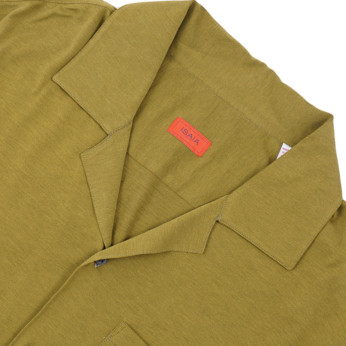 Isaia Jersey Silk-Cotton Short Sleeve Shirt