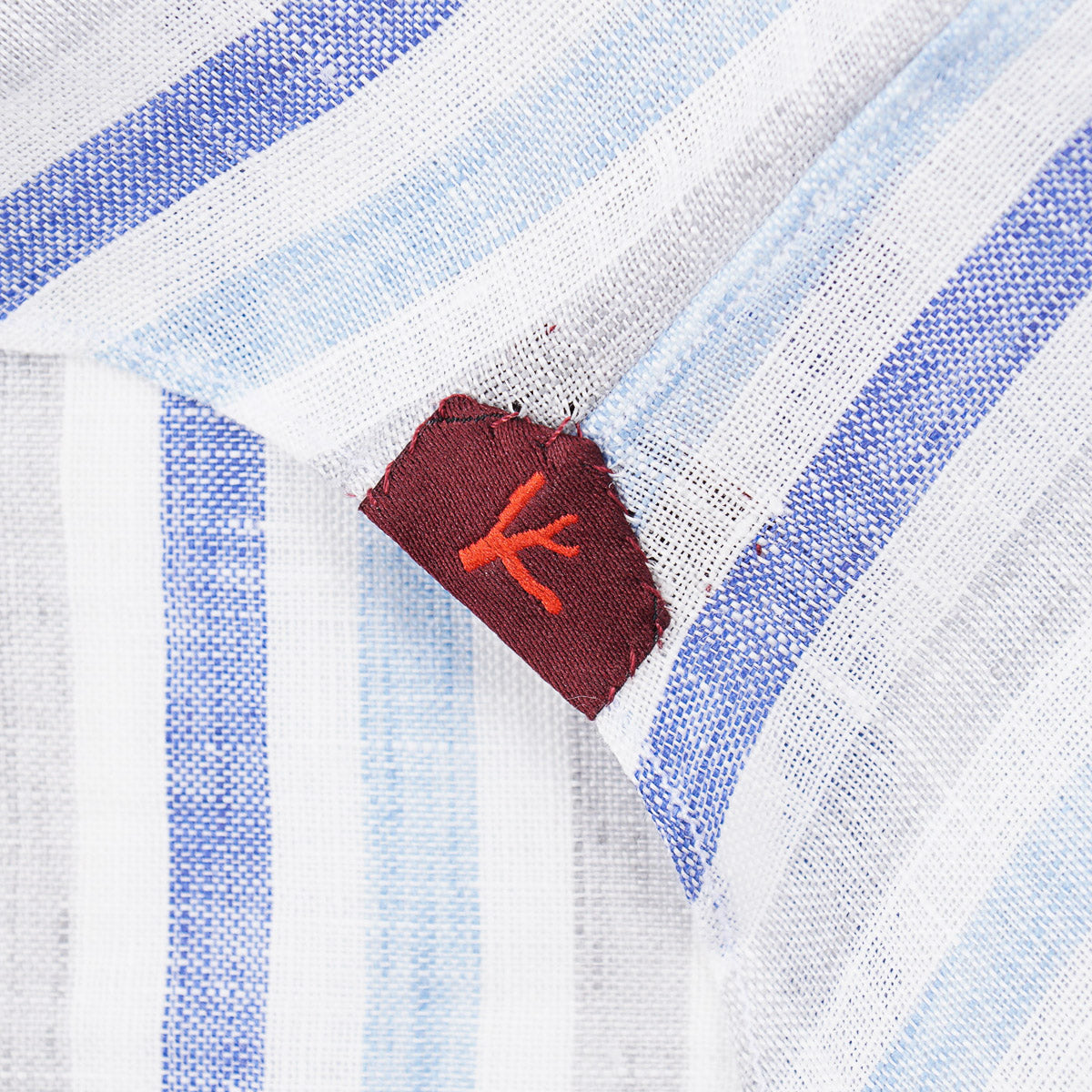 Isaia Short Sleeve Linen Sport Shirt