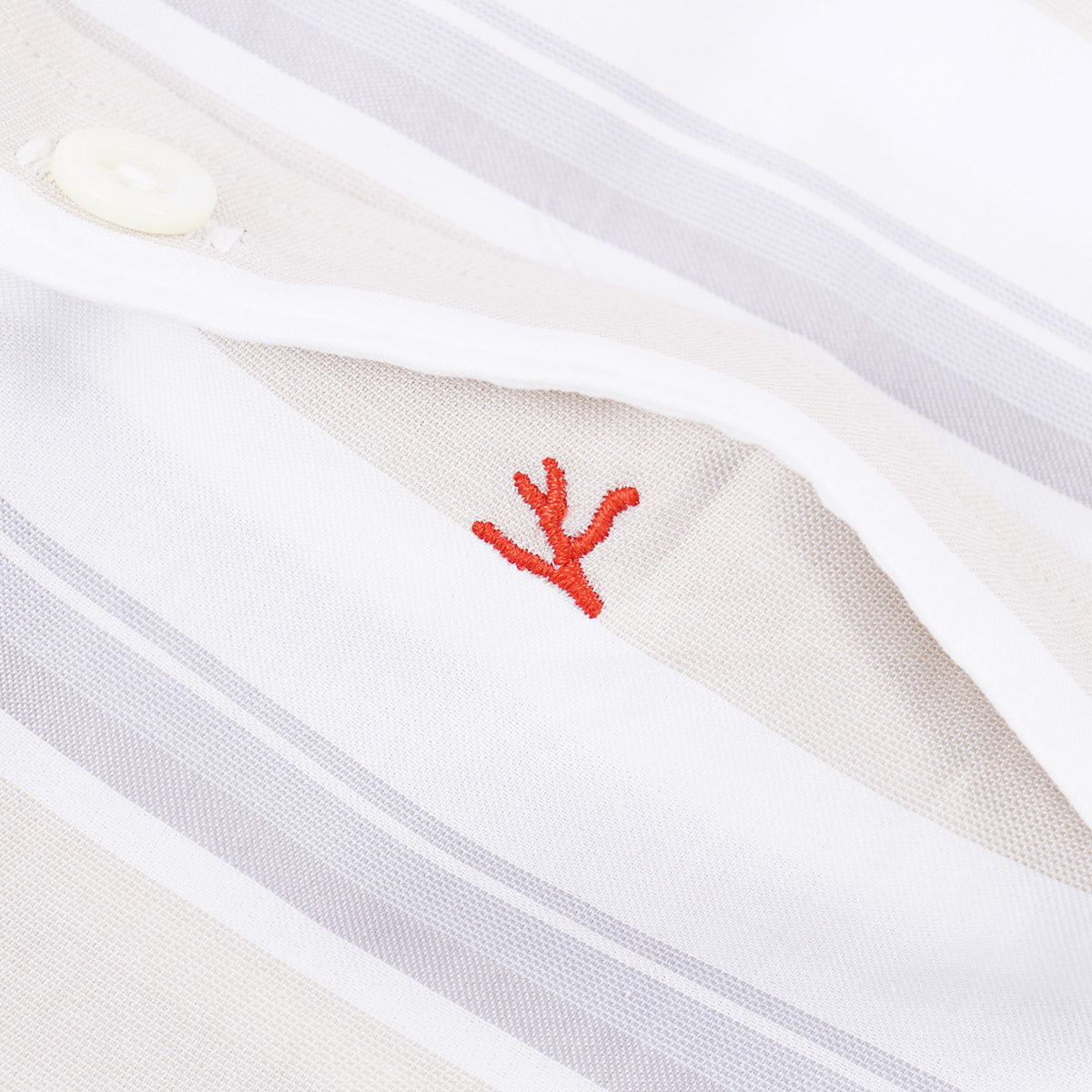 Isaia Short Sleeve Cotton Sport Shirt