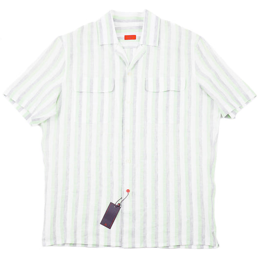 Isaia Relaxed Fit Linen Shirt