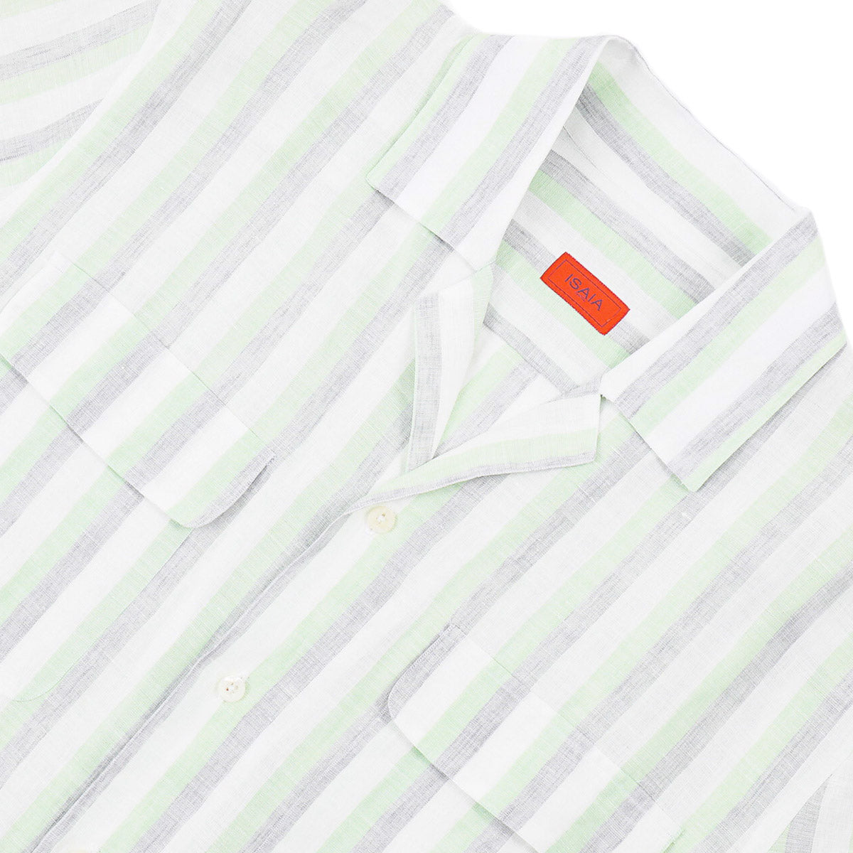 Isaia Relaxed Fit Linen Shirt