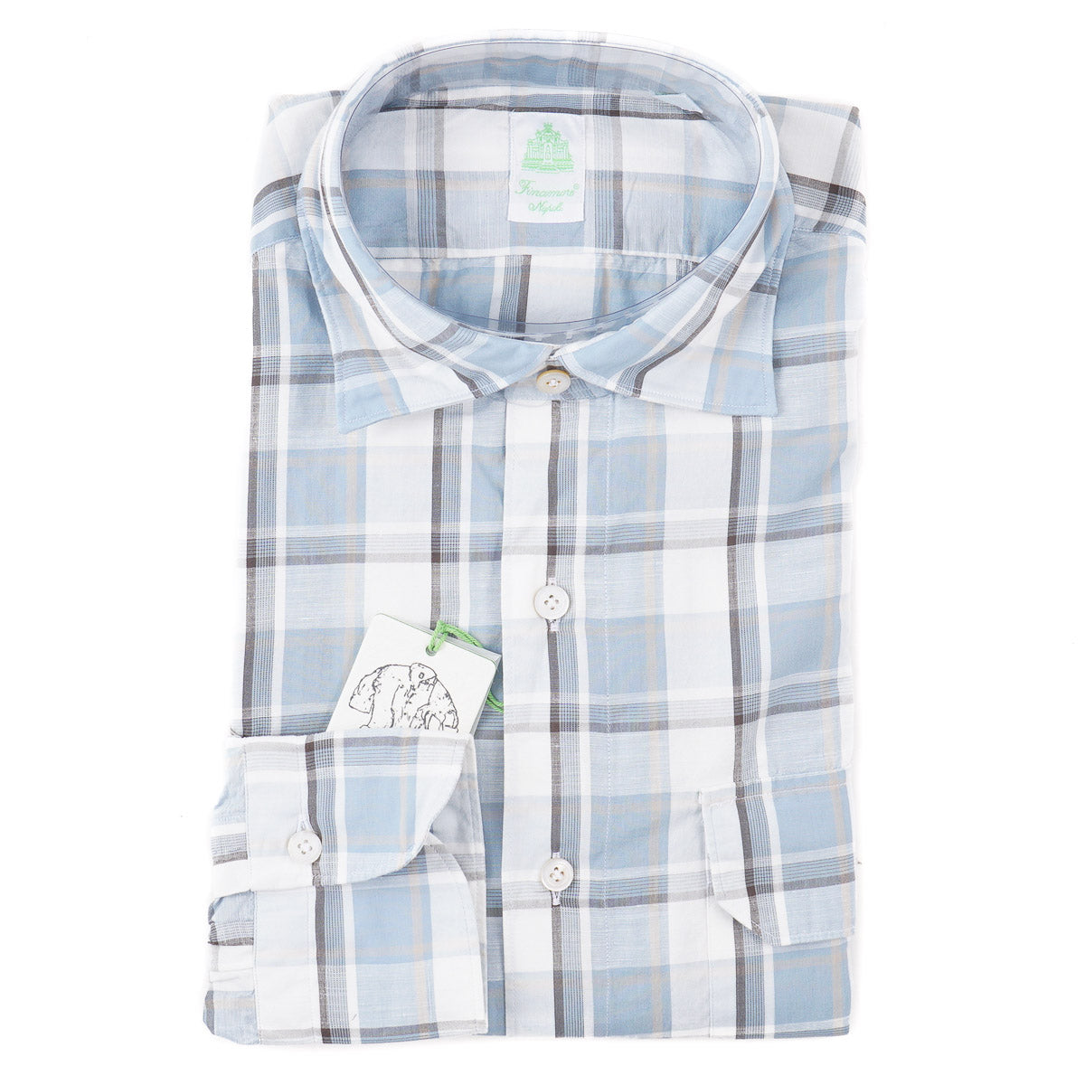 Finamore Lightweight Cotton Dress Shirt - Top Shelf Apparel