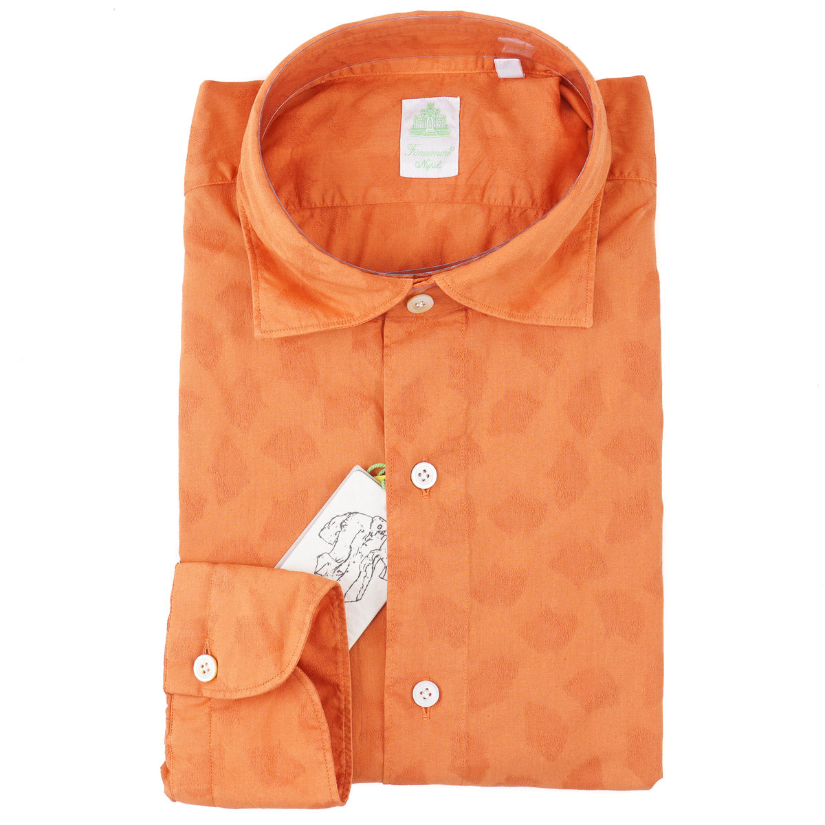 Finamore Lightweight Patterned Dress Shirt - Top Shelf Apparel