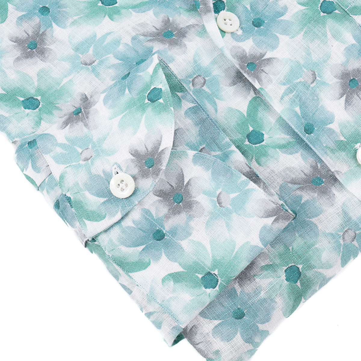 Isaia Linen Shirt with Camp Collar