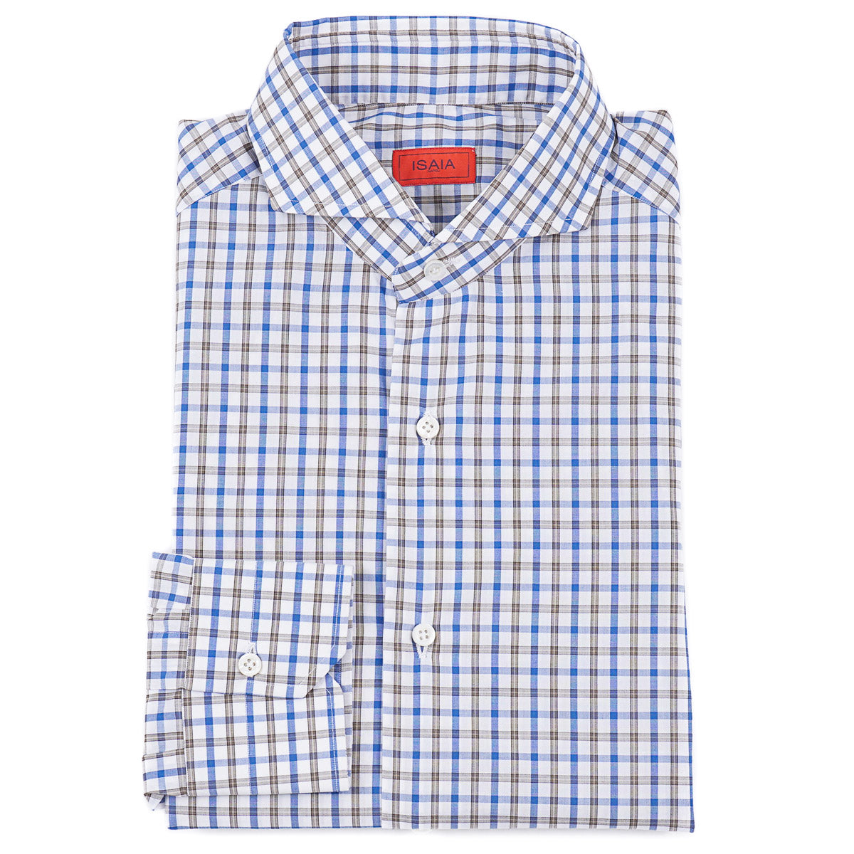 Isaia Tailored-Fit 'Mix' Cotton Shirt