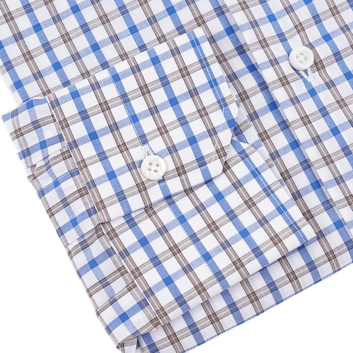 Isaia Tailored-Fit 'Mix' Cotton Shirt