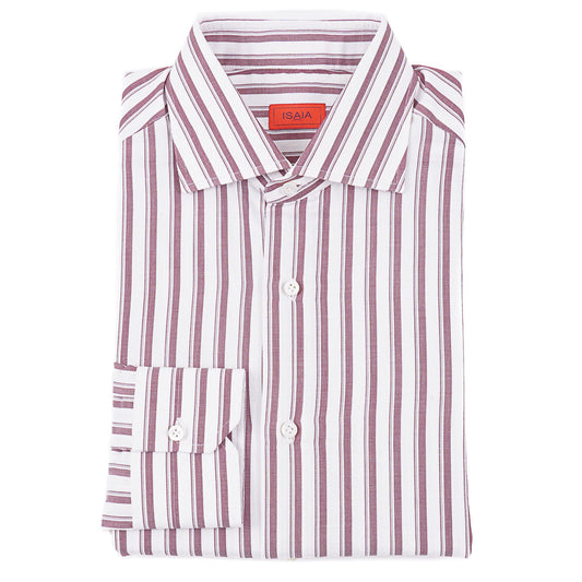 Isaia Lightweight Cotton-Silk Shirt
