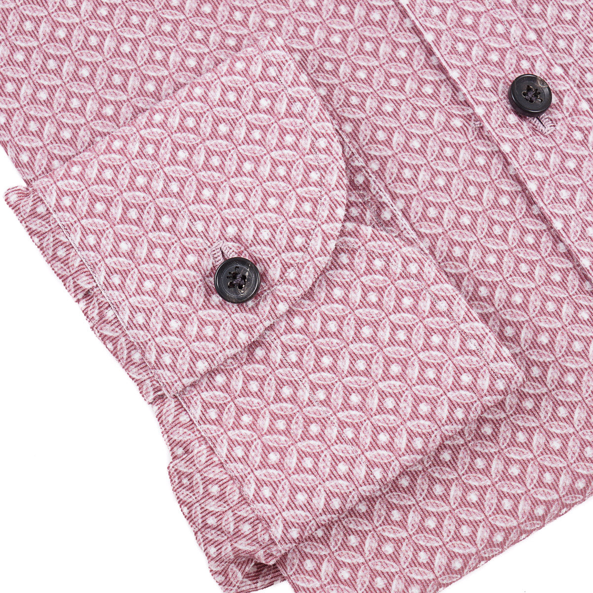 Isaia Printed Micro Corduroy Sport Shirt