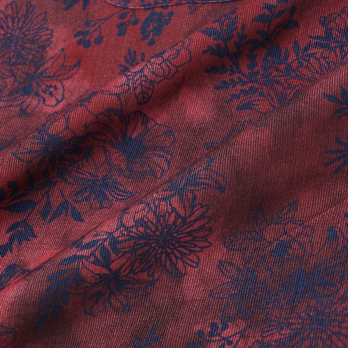 Isaia Printed Micro Corduroy Sport Shirt