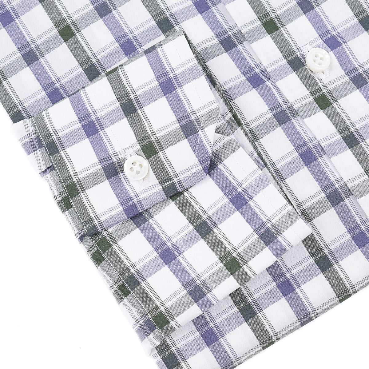 Isaia Tailored-Fit 'Mix' Cotton Shirt