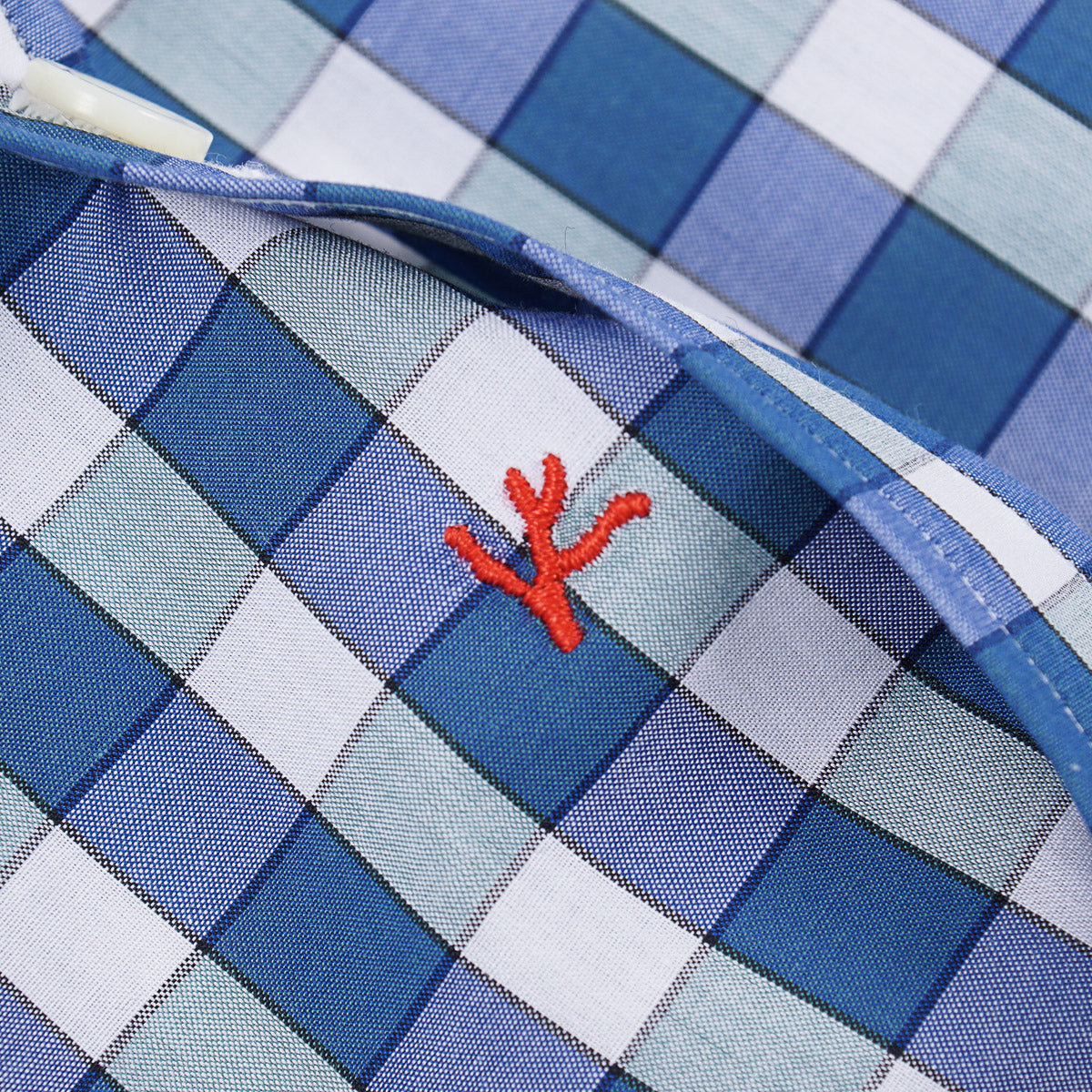 Isaia 'Mix' Tailored-Fit Cotton Shirt