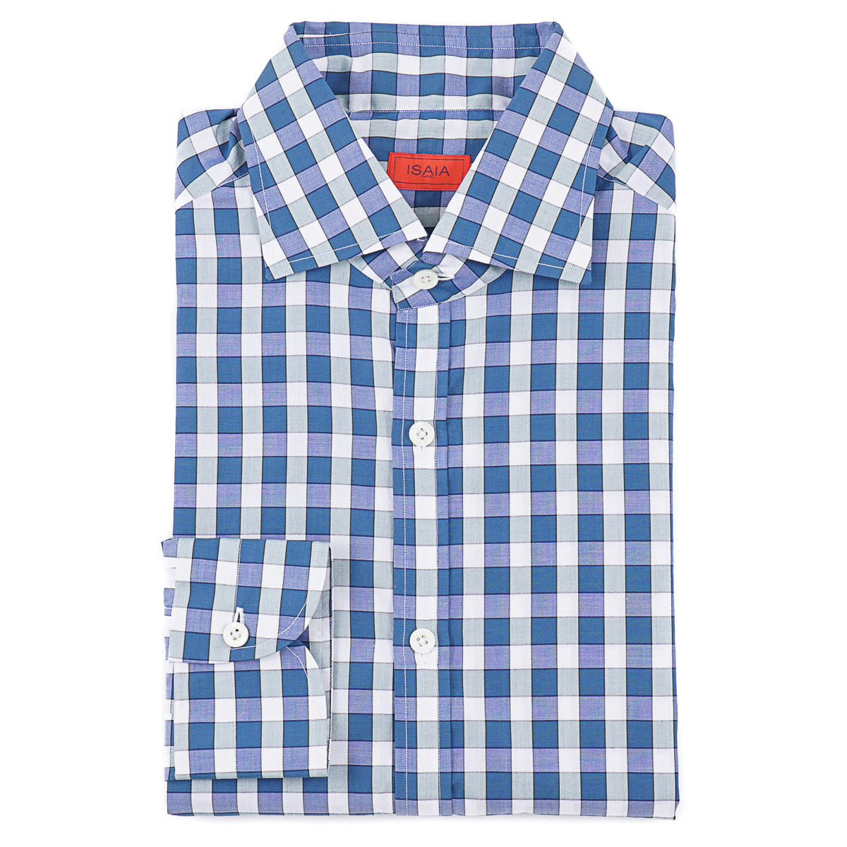 Isaia 'Mix' Tailored-Fit Cotton Shirt