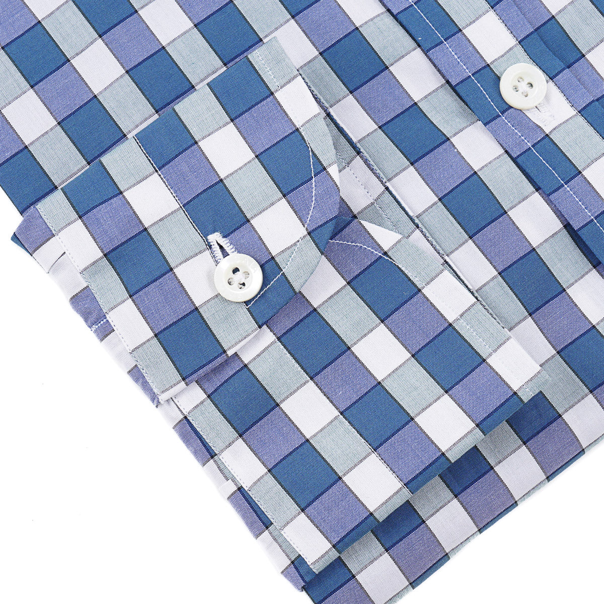 Isaia 'Mix' Tailored-Fit Cotton Shirt