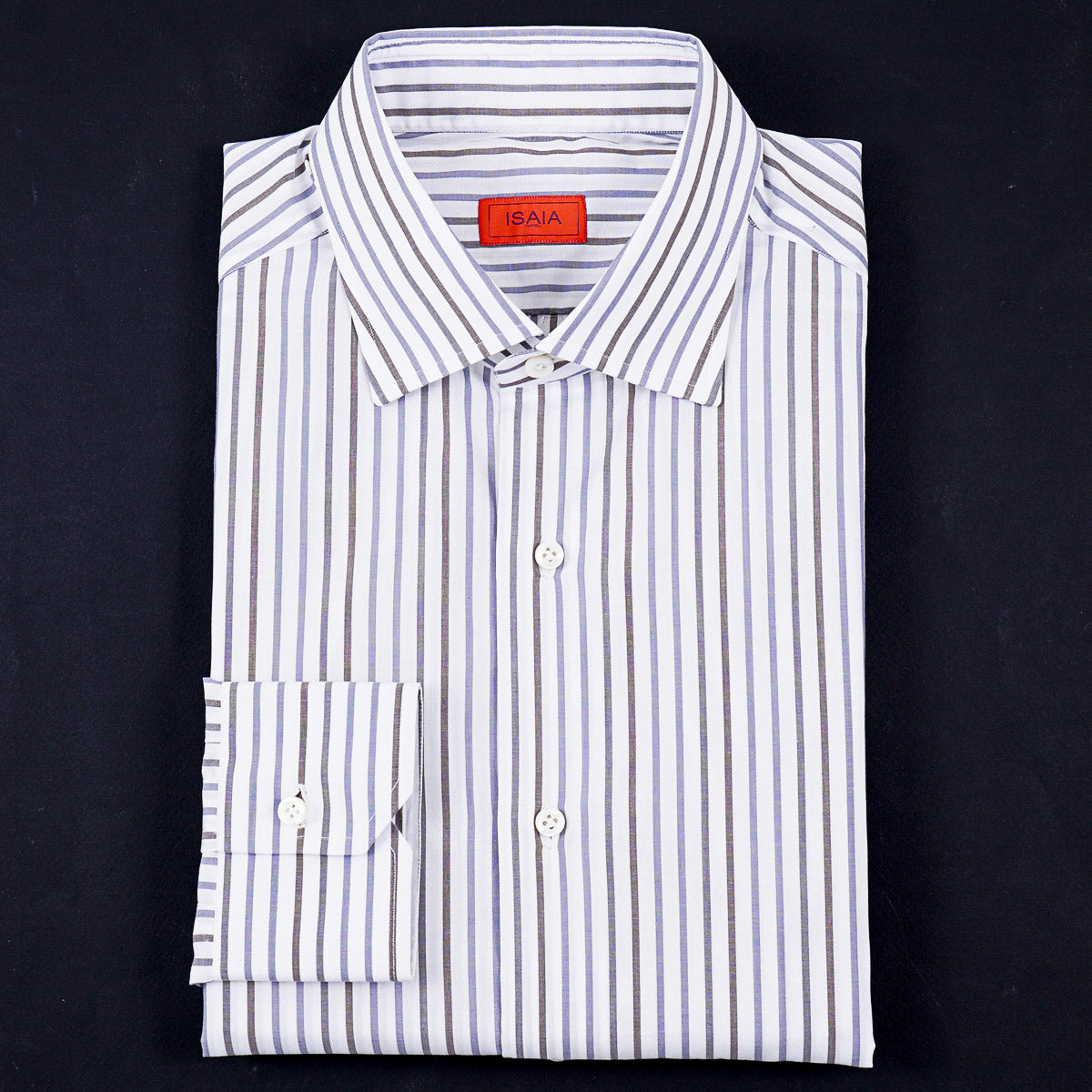 Isaia 'Mix' Tailored-Fit Cotton Shirt
