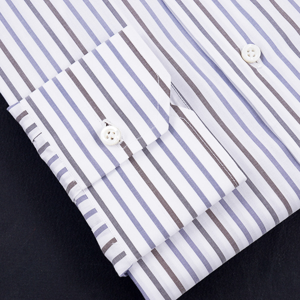 Isaia 'Mix' Tailored-Fit Cotton Shirt