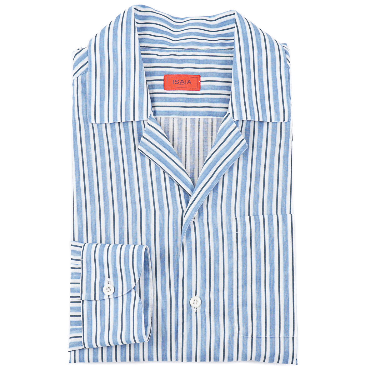 Isaia Lightweight Shirt with Camp Collar