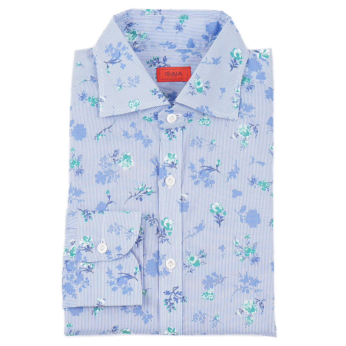Isaia Lightweight Printed Cotton Shirt - Top Shelf Apparel