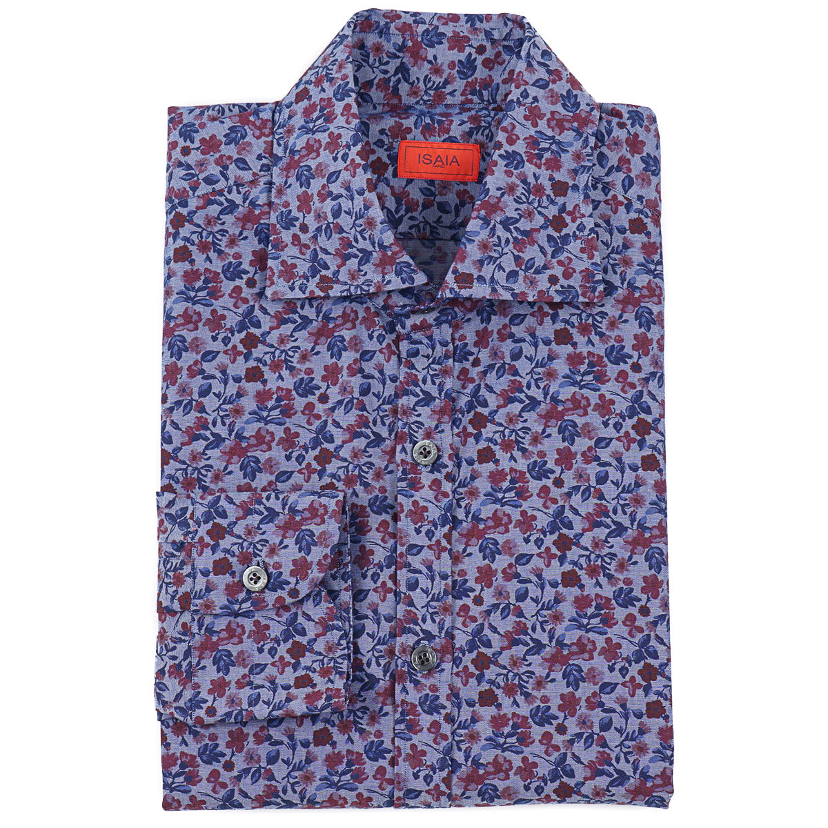 Isaia 'Mix' Printed Cotton Shirt - Top Shelf Apparel