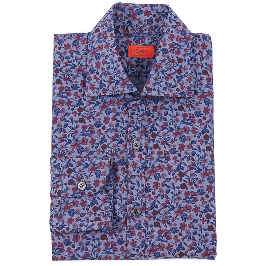 Isaia 'Mix' Printed Cotton Shirt - Top Shelf Apparel