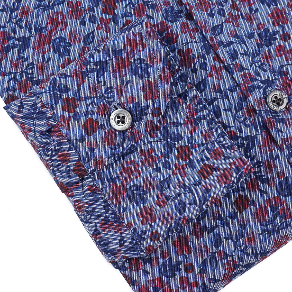 Isaia 'Mix' Printed Cotton Shirt - Top Shelf Apparel