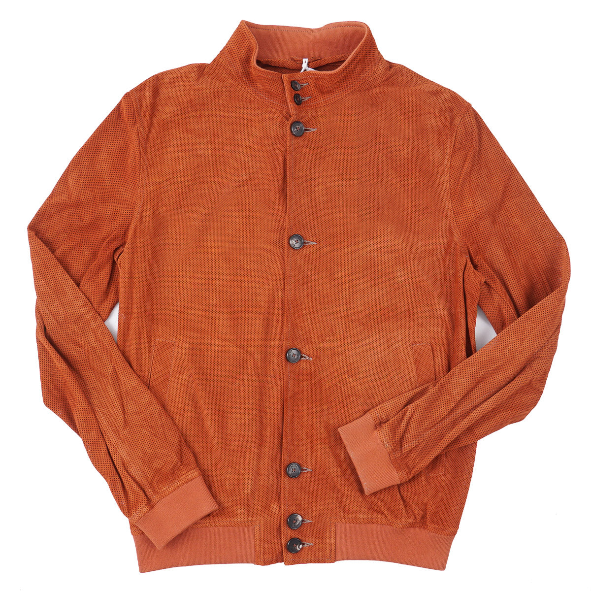 Manto Perforated Lambskin Suede Jacket - Top Shelf Apparel