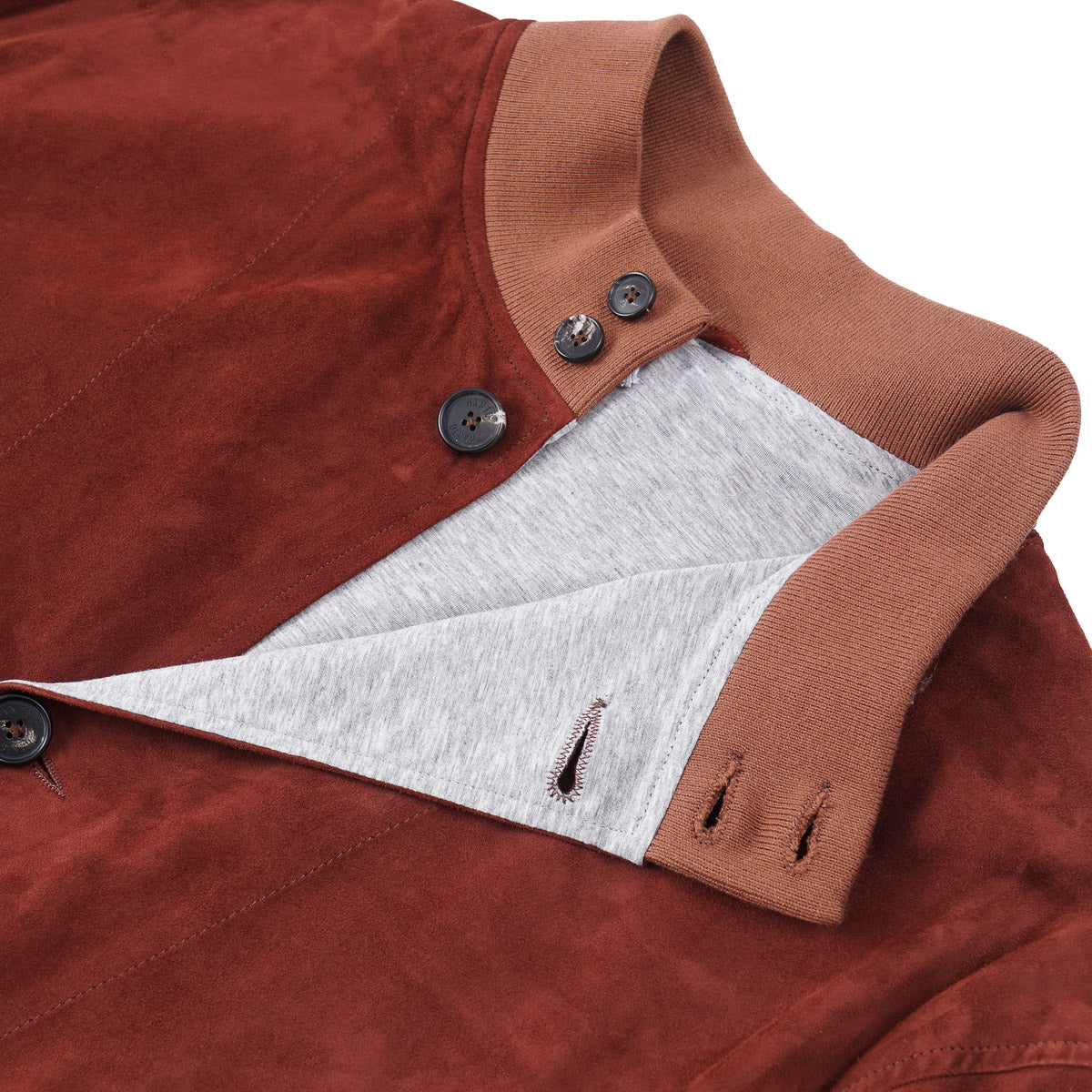 Manto Burgundy Lambskin Suede Jacket - Top Shelf Apparel