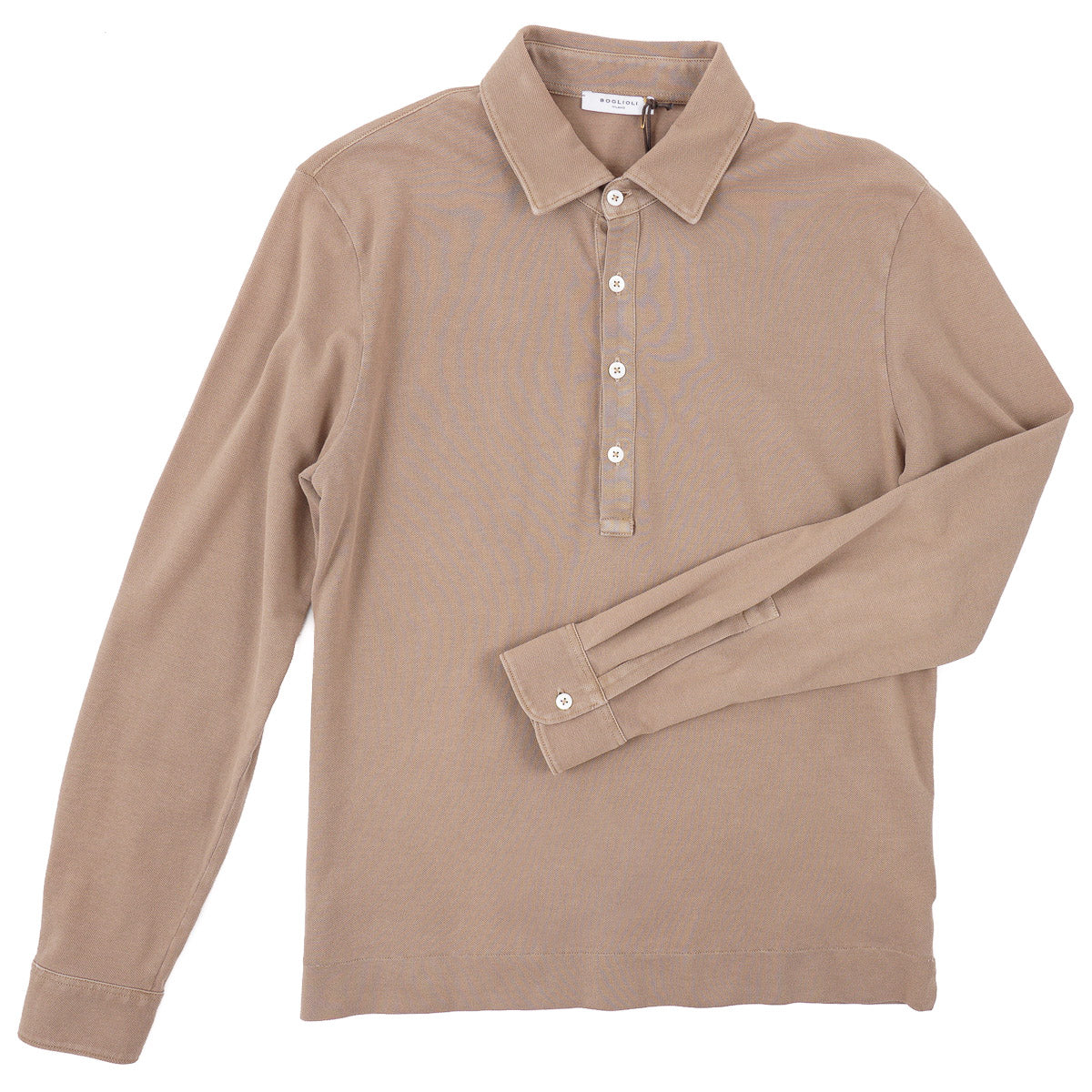 Boglioli Pique Knit Cotton Polo Shirt - Top Shelf Apparel
