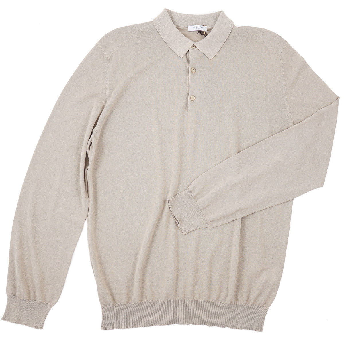 Boglioli Long Sleeve Cotton Polo Sweater - Top Shelf Apparel