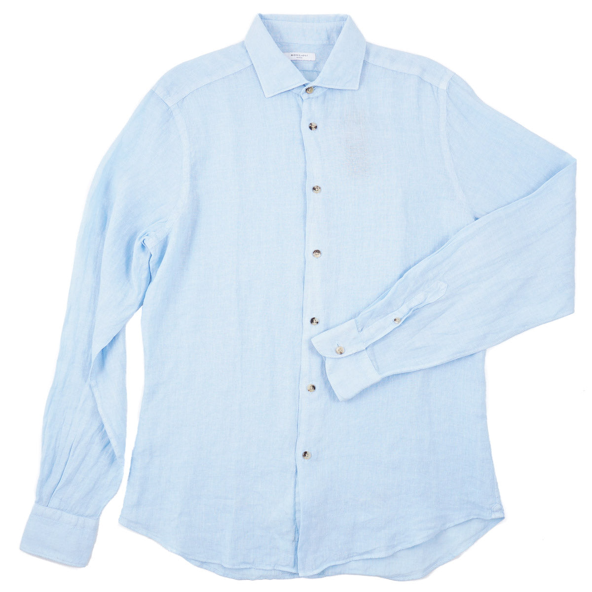Boglioli Garment-Washed Linen Shirt