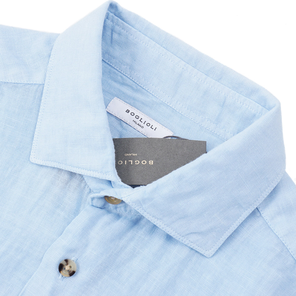 Boglioli Garment-Washed Linen Shirt