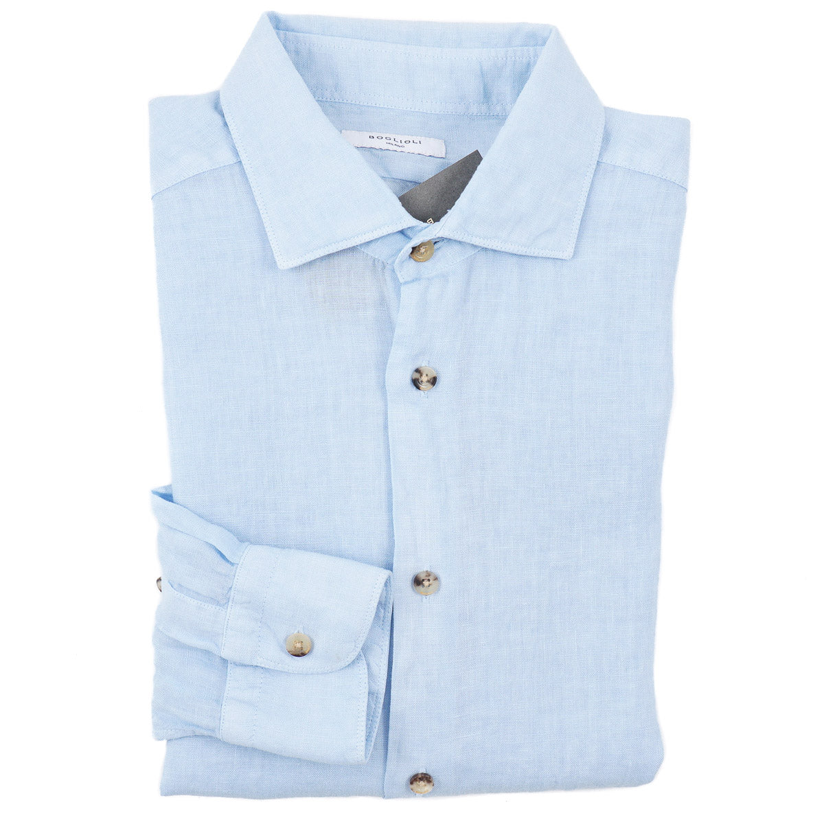 Boglioli Garment-Washed Linen Shirt