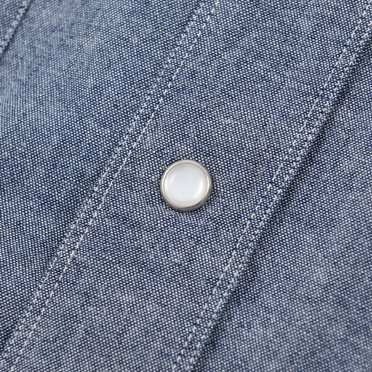 Boglioli Snap-Front Chambray Shirt