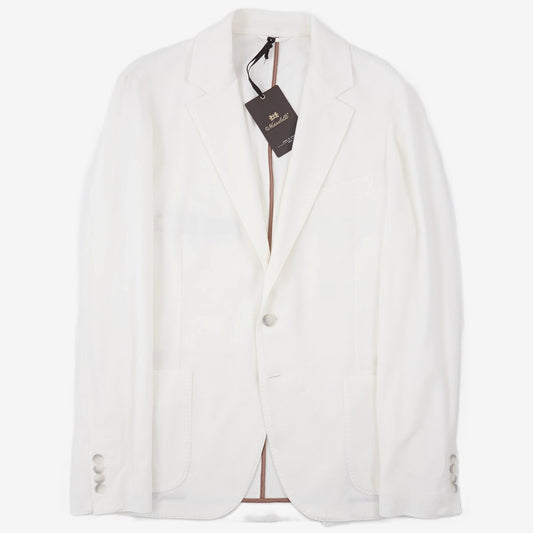 Enrico Mandelli Pique Knit Cotton Blazer