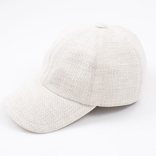 Enrico Mandelli Wool-Silk-Linen Baseball Cap
