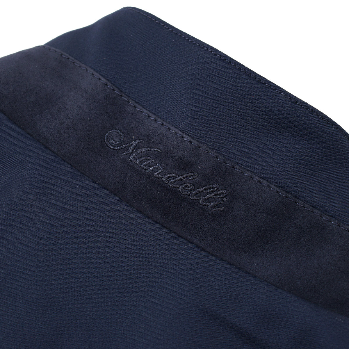 Enrico Mandelli Wool Vest with Suede Details