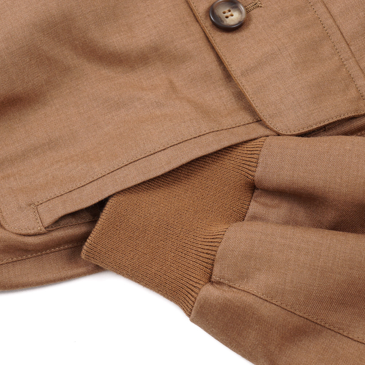 Enrico Mandelli Light Cashmere Bomber Jacket