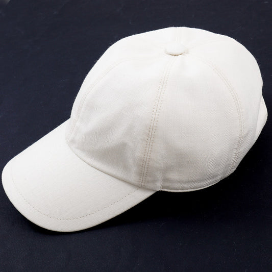 Enrico Mandelli Wool-Silk-Linen Baseball Cap