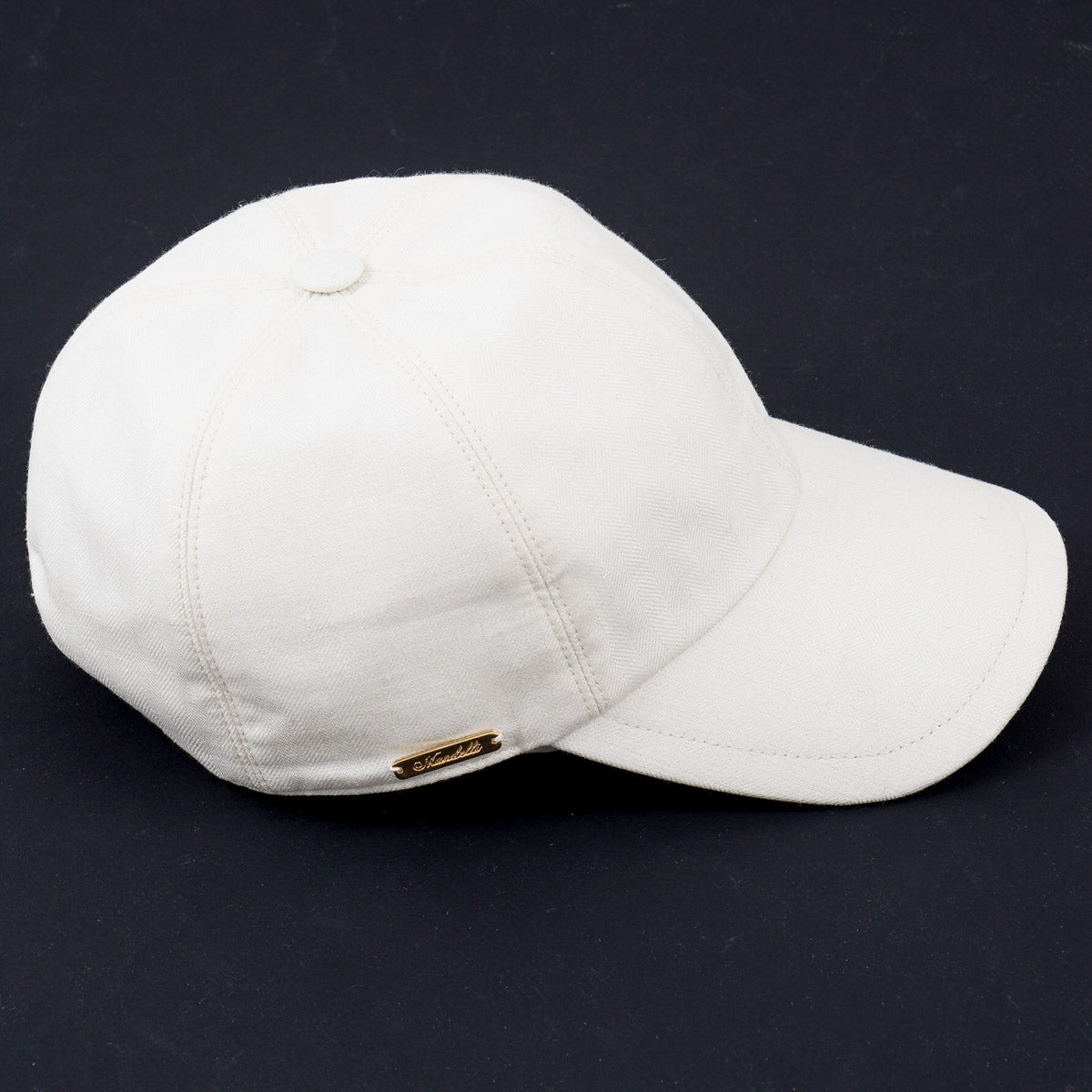 Enrico Mandelli Wool-Silk-Linen Baseball Cap