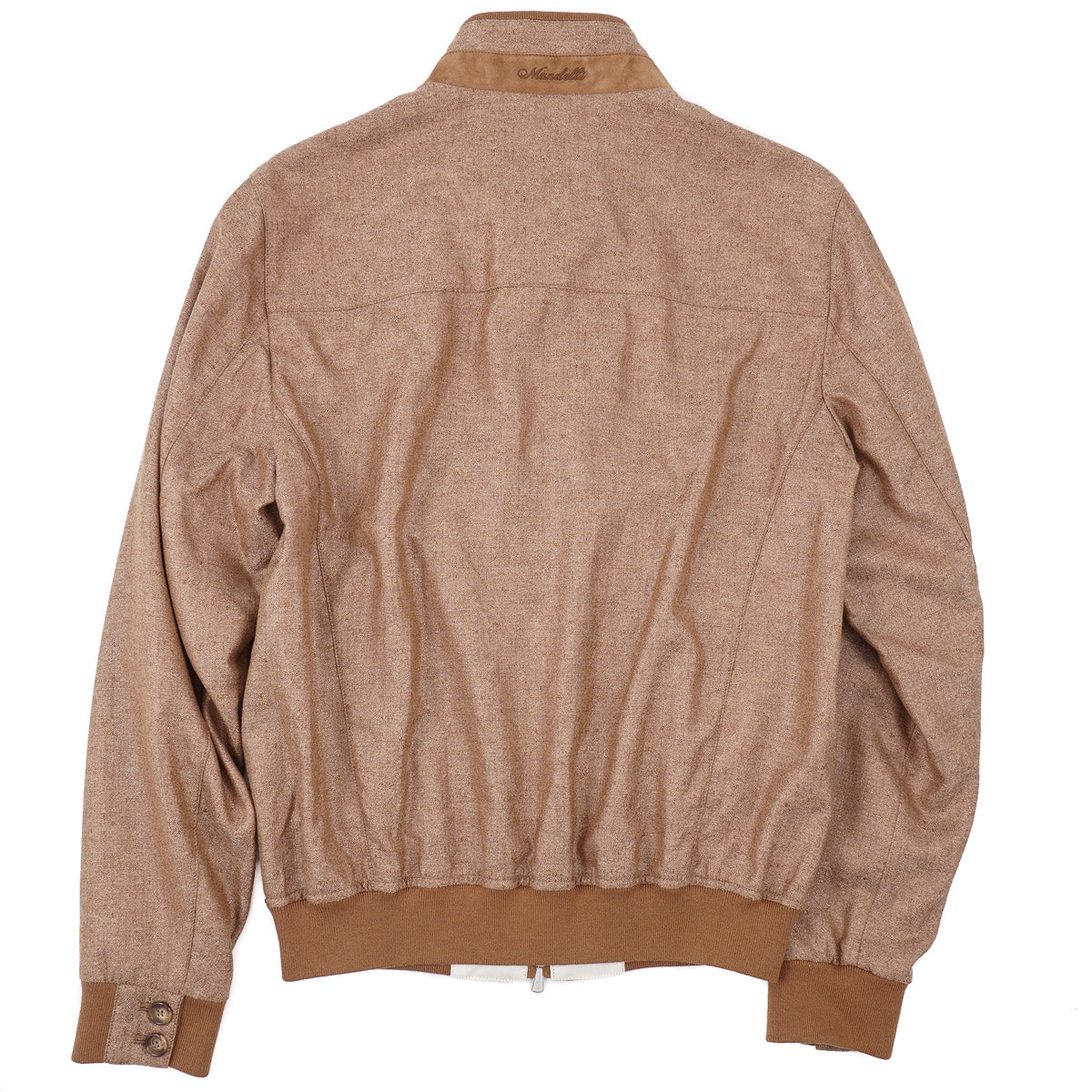 Enrico Mandelli Cashmere-Silk Bomber Jacket