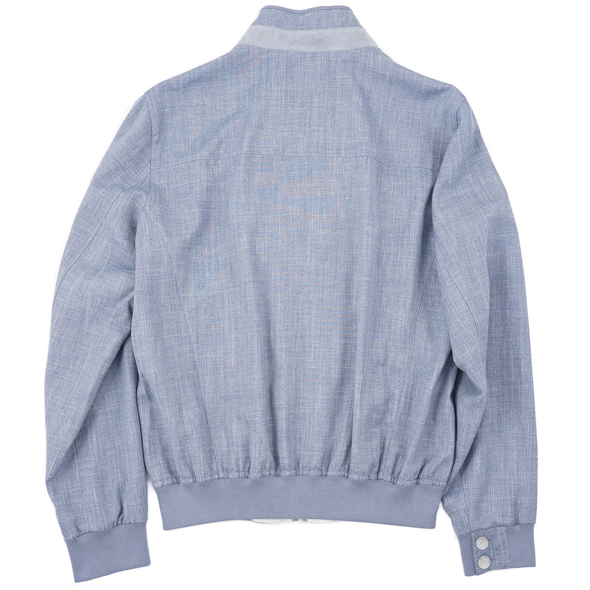 Enrico Mandelli Wool-Silk-Linen Bomber Jacket