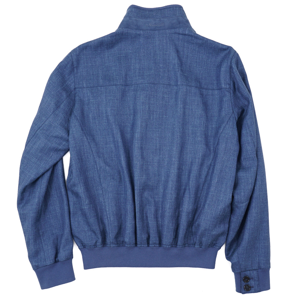 Enrico Mandelli Wool-Silk-Linen Bomber Jacket